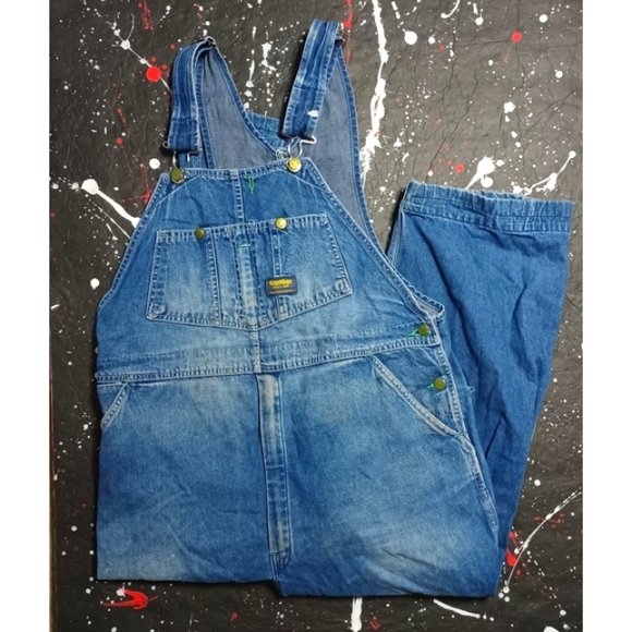 OshKosh B'gosh Other - OshKosh B'gosh vintage 90s Vestbak distressed workwear bib overalls RARE
